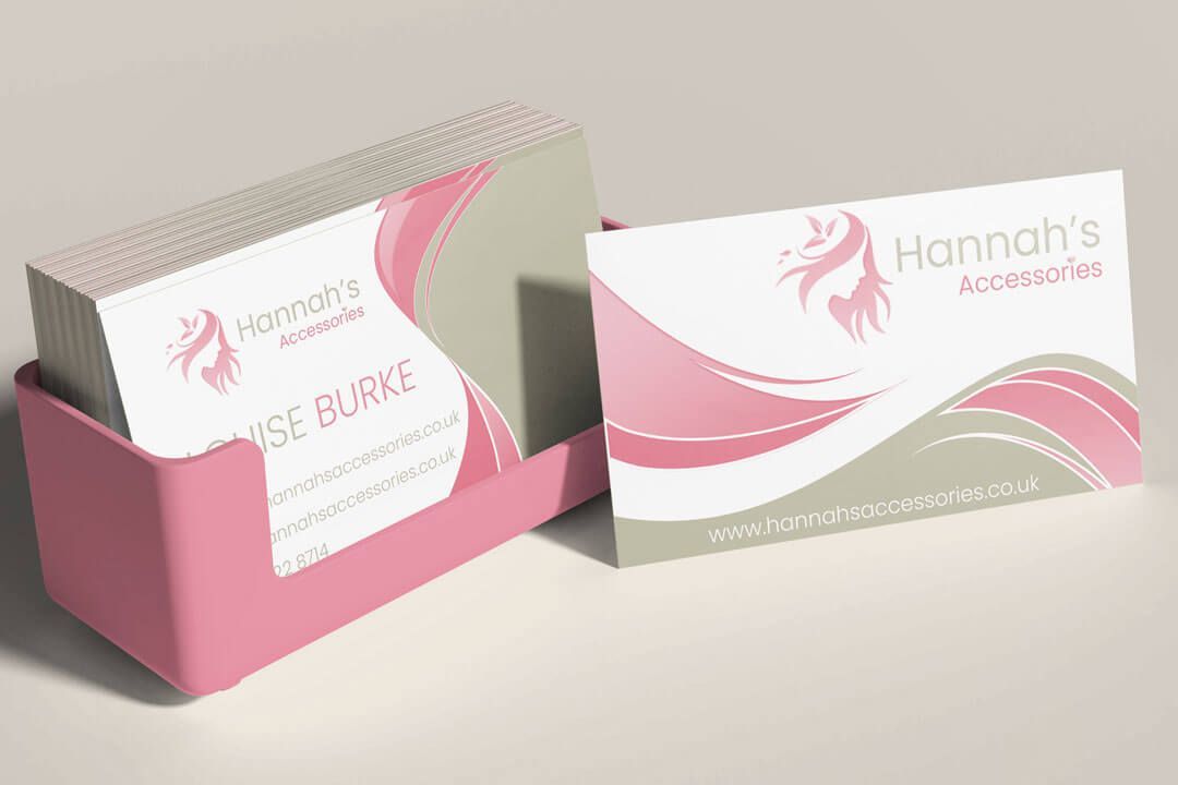 Business Card Design Stanley: Hannah's Accessories online Jewellery Shop