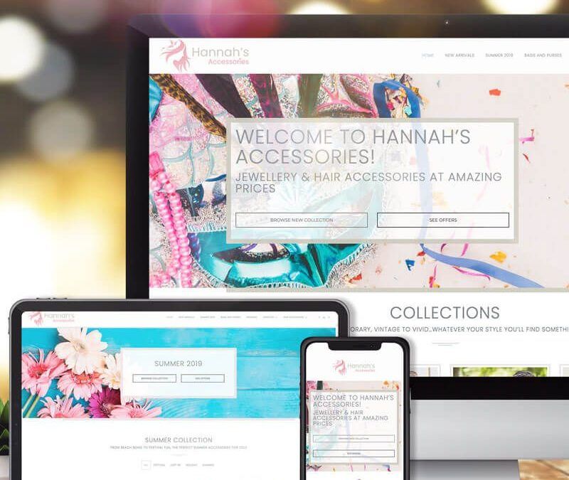 E-commerce Web Design Durham : Hannah’s Accessories