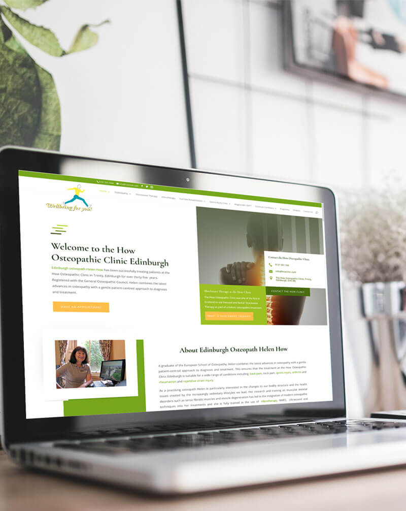 Responsive Website Design Edinburgh : How Clinic