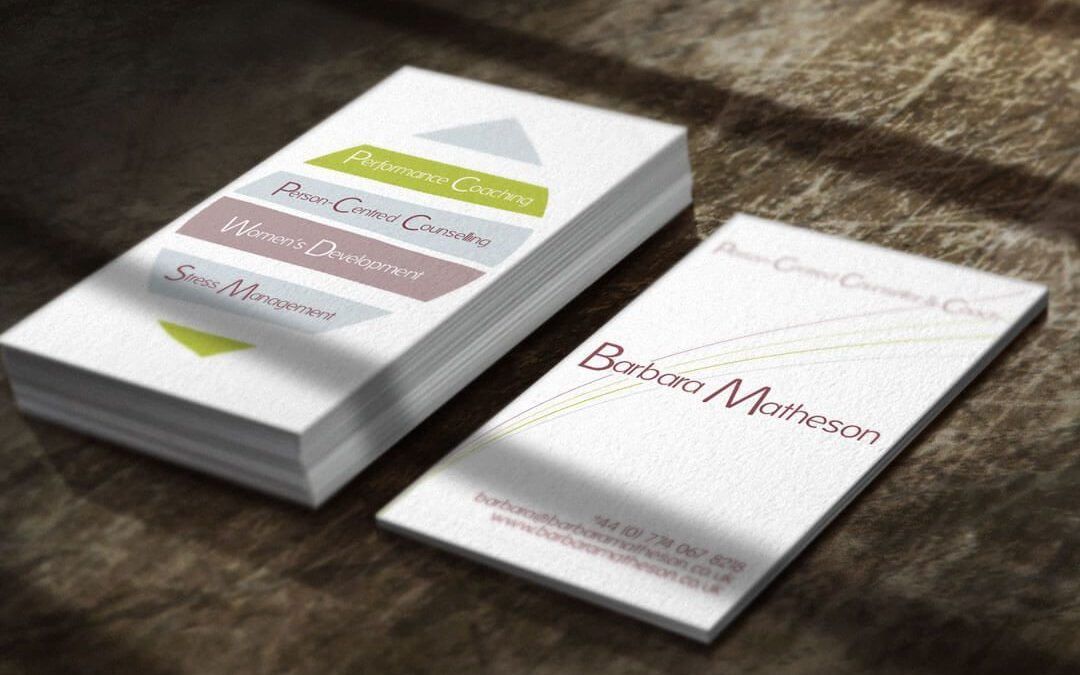 Edinburgh Business Card Design: Barbara Matheson Counselling