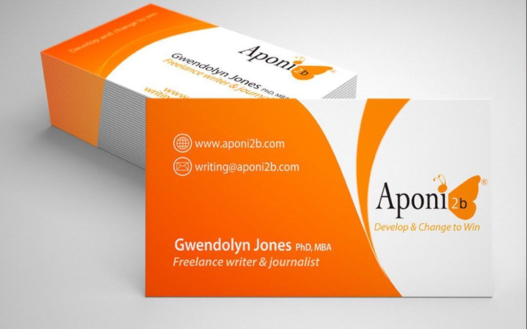 Business Card Design Edinburgh: Aponi 2B