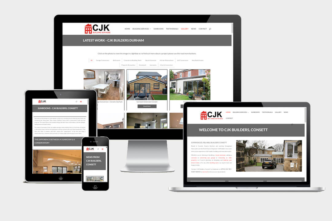 Responsive Website Design Consett: CJK Builders