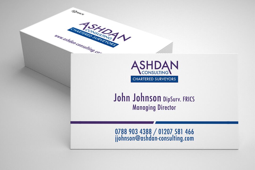 Business Card Design: Ashdan Consulting, Consett