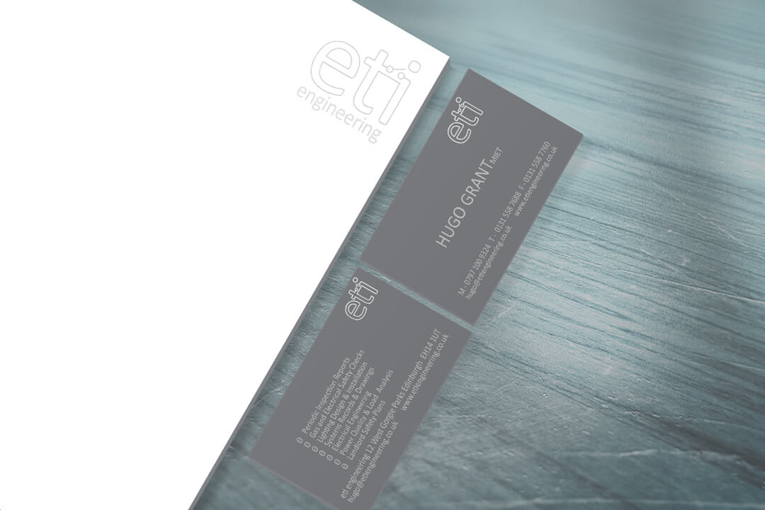 Business Stationery Design for ETI Edinburgh