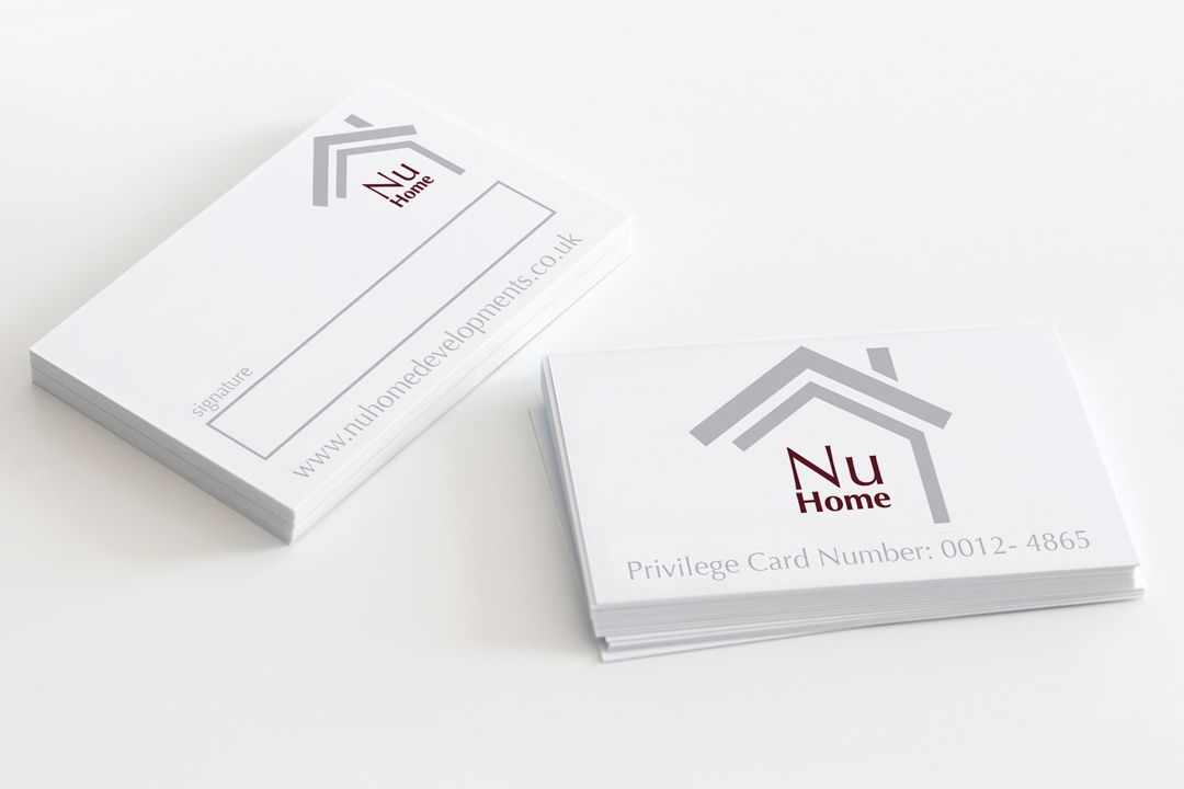 Privilege Card Design: Nu Home Developments Ltd, Darlington