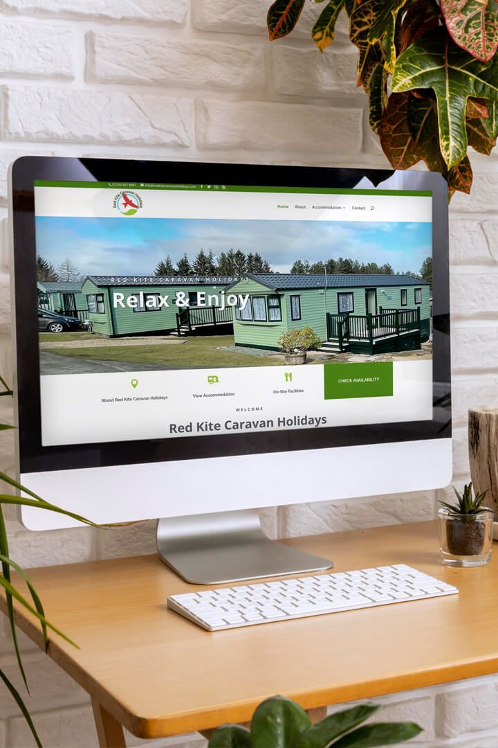 Web Design Northumberland : Red Kite Caravan Holidays